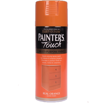 Vopsea spray decorativa Rust-Oleum Painter`s Touchs, portocaliu, lucios, interior/exterior, 400 ml