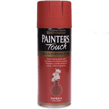 Vopsea spray decorativa Rust-Oleum Painter`s Touchs, rosu paprika, lucios, interior/exterior, 400 ml