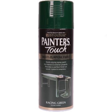 Vopsea spray decorativa Rust-Oleum Painter`s Touchs, verde, lucios, interior/exterior, 400 ml