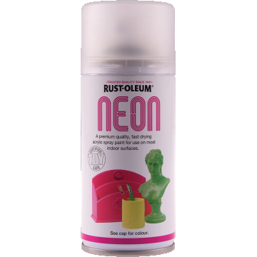 Vopsea spray neon Rust-Oleum, galben, mat, interior/exterior, 150 ml