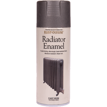 Vopsea spray Rust-Oleum Enamel, pentru radiator, fonta, 400 ml