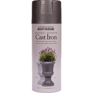 Vopsea spray Rust-Oleum Natural Effects, metalic, fonta, 400 ml