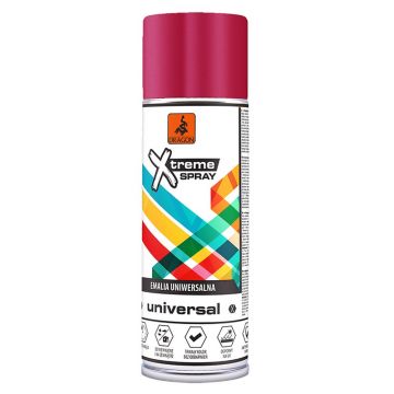 Vopsea spray universala Dragon Xtreme, rosu rubin RAL 3003, lucios, interior/exterior, 400 ml