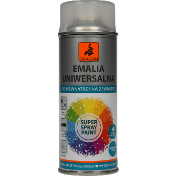 Vopsea spray universala Dragon Xtreme, transparent, lucios, interior/exterior, 400 ml