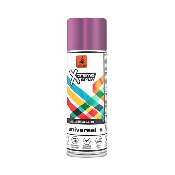 Vopsea spray universala Dragon Xtreme, violet RAL 4003, lucios, interior/exterior, 400 ml