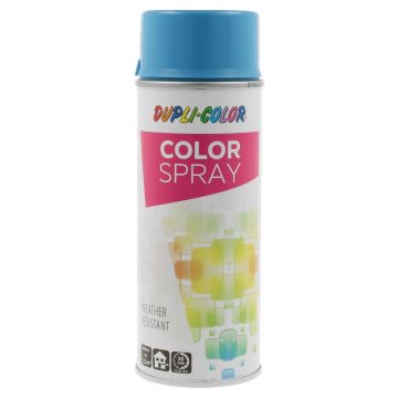 Vopsea spray universala Dupli-Color, albastru deschis RAL 5012, mat, interior/exterior, 400 ml