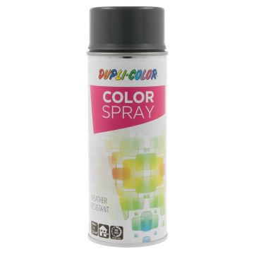 Vopsea spray universala Dupli-Color, gri metal RAL 7011, lucios, interior/exterior, 400 ml