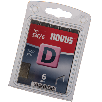 Capse Novus D53F, pentru capsatoare manuale si electrice, zinc, 11,3 x 6 mm, 1200 buc