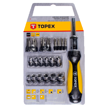Maner suport cu 29 accesorii Topex