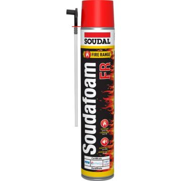 Spuma poliuretanica Soudal,antifoc, aplicare manuala, 750 ml