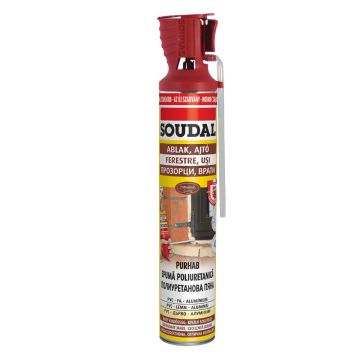 Spuma poliuretanica cu pai, Soudal, 750ml