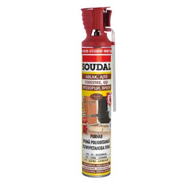 Spuma poliuretanica cu pai, Soudal, 750ml