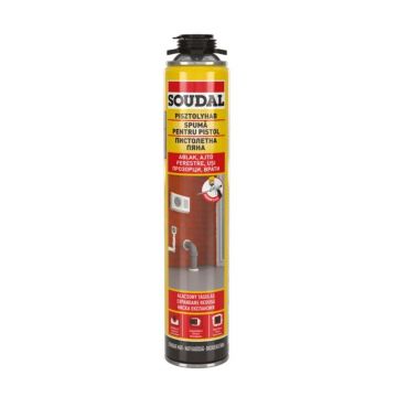 Spuma poliuretanica pentru iarna, aplicare cu pistol, Soudal, 750 ml