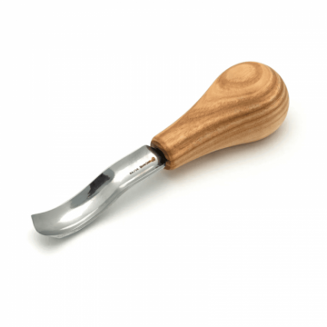 Dalta in forma de U scurta si indoita BeaverCraft P8a 14, taietura 14 mm, 140 mm