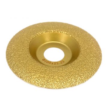 Disc diamantat curbat pentru slefuiri si sanfren in placi 100x22,23 (mm) Granulatie #45 - DXDY.4047.100.45