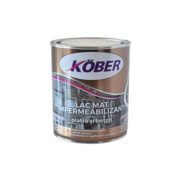 Lac impermeabilizant pentru piatra si beton L5050M Kober, transparent, mat, 0.75 L