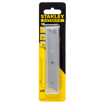 Lame cutter Stanley Fatmax 2-11-718, 18 mm, set 10 bucati