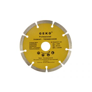 Disc diamantat segmentat, 125 mm, Geko G00251