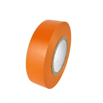 Banda izolatoare portocalie din PVC 20m X 19mm X 0.15mm