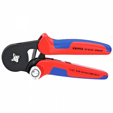 Cleste sertizare pini 0.08-16mm ² cu autoreglaj, Knipex 97 53 04