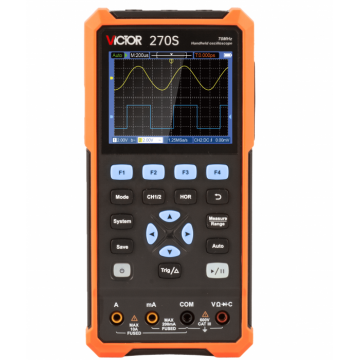 Osciloscop digital portabil 3 in 1 cu 2 canale 70 MHz Victor 270S