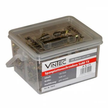 Set suruburi Vintec 75014, O5x80 mm, 140 piese