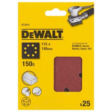 Foi abrazive DeWALT DT3015 115x140mm 150gr 25 buc