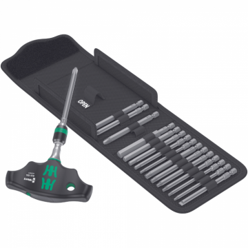 Set surubelnita Wera Kraftform Kompakt 400 RA si biti, 17 piese, 05023471001 Set surubelnita Wera Kraftform Kompakt 400 RA si biti, 17 piese, 05023471001