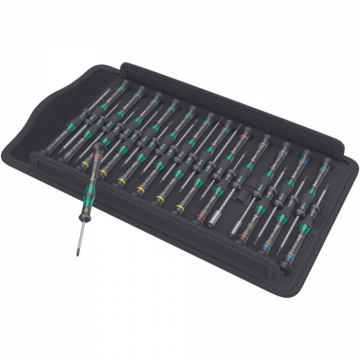 Set surubelnite Wera pentru electronisti, 25 buc, Kraftform Micro Big Pack 05134000001