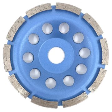 Disc cupa diamantata pentru slefuire Beton/Abrazive 125x22,2mm Standard Profesional - BlueLine - DXDY.BLEC.125