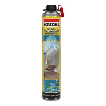 Spuma de izolare pulverizabila, aplicare cu pistol, Soudal, 700 ml