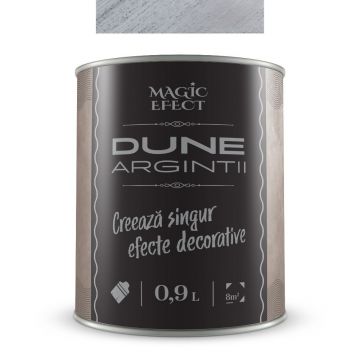 Vopsea decorativa cu efect de dune de nisip, Magic Efect Dune Argintiu, 0.9 l