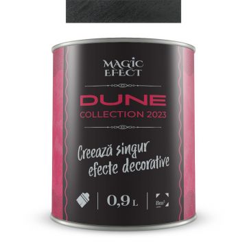 Vopsea decorativa cu efect de dune de nisip, Magic Efect Dune Magic Black, 0.9 l